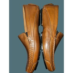 Rockport Cruise Venetian Leather  Slip On Loafers Men Size 9.5 Made in Brazil